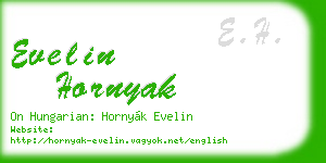 evelin hornyak business card