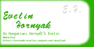 evelin hornyak business card